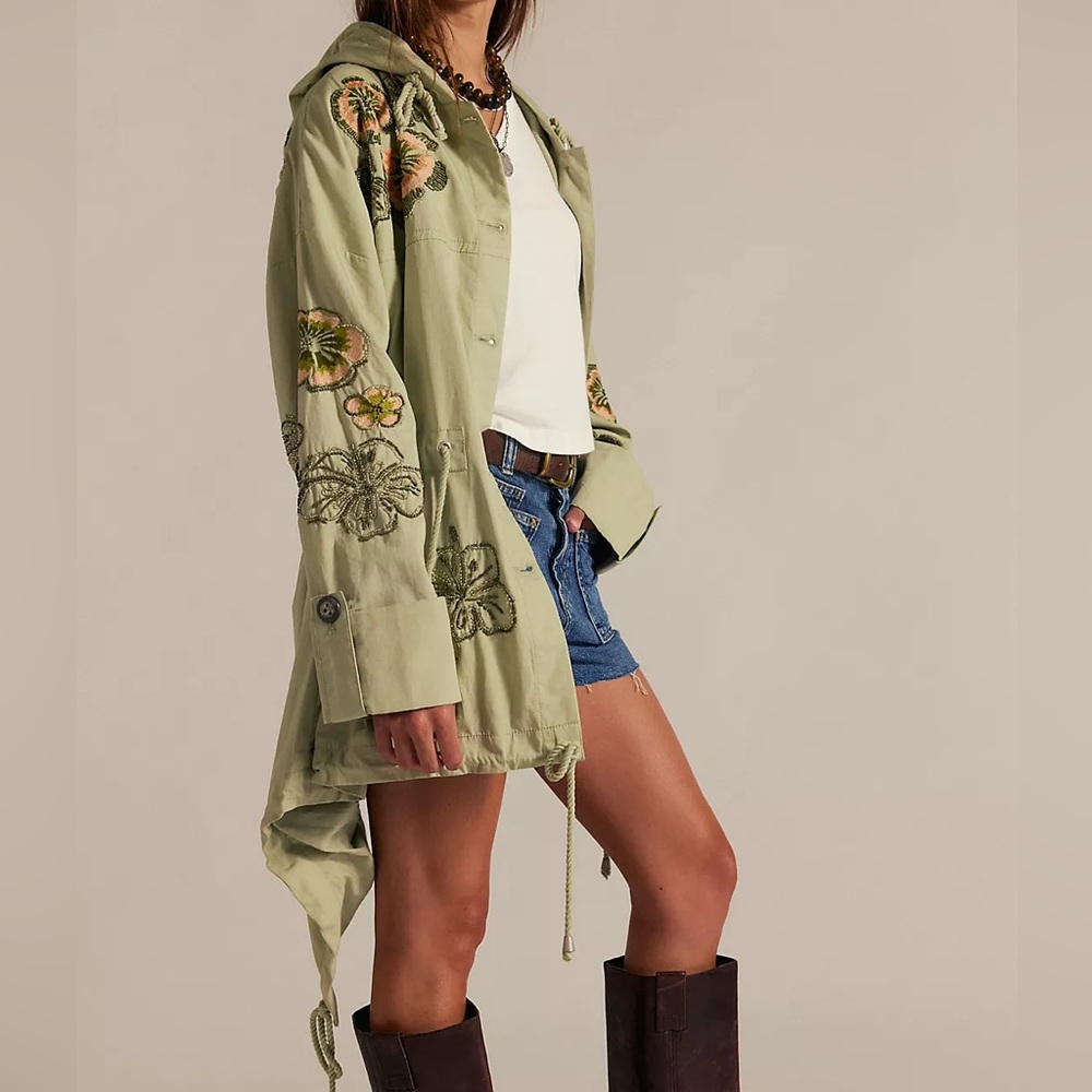 NEW $328 Free People We The Free Davy Jones Parka Jacket XL - Picture 2 of 5